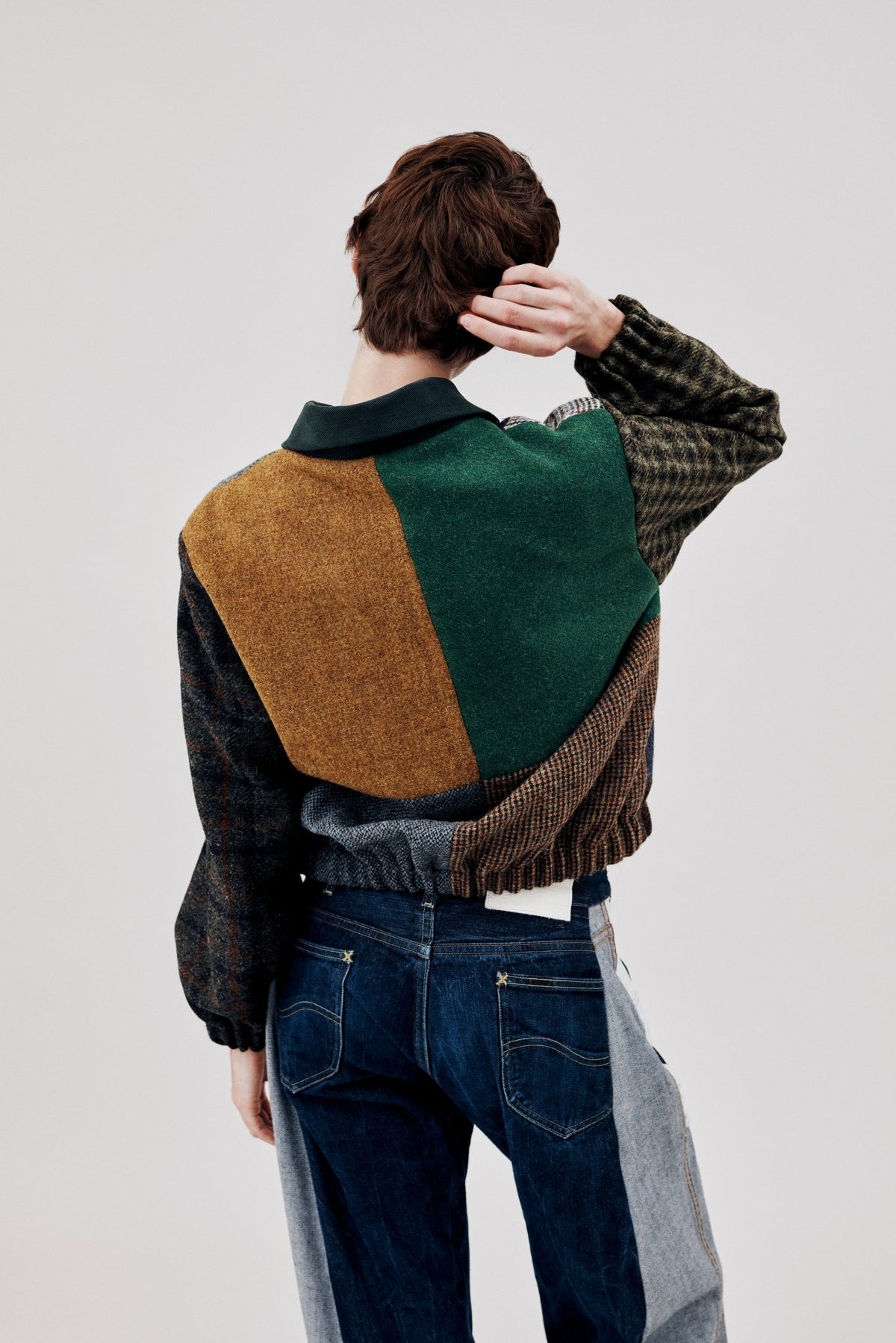 Kara Bomber Jacket Harris Tweed - ELV Denim