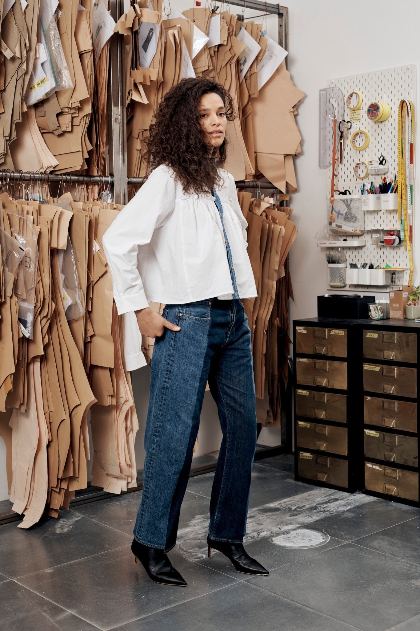 Raey Jean Mid Dark Blue - ELV Denim