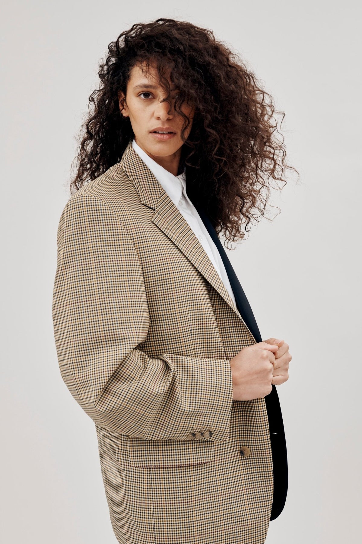 The Jamie Blazer Midnight Check Suiting - ELV Denim