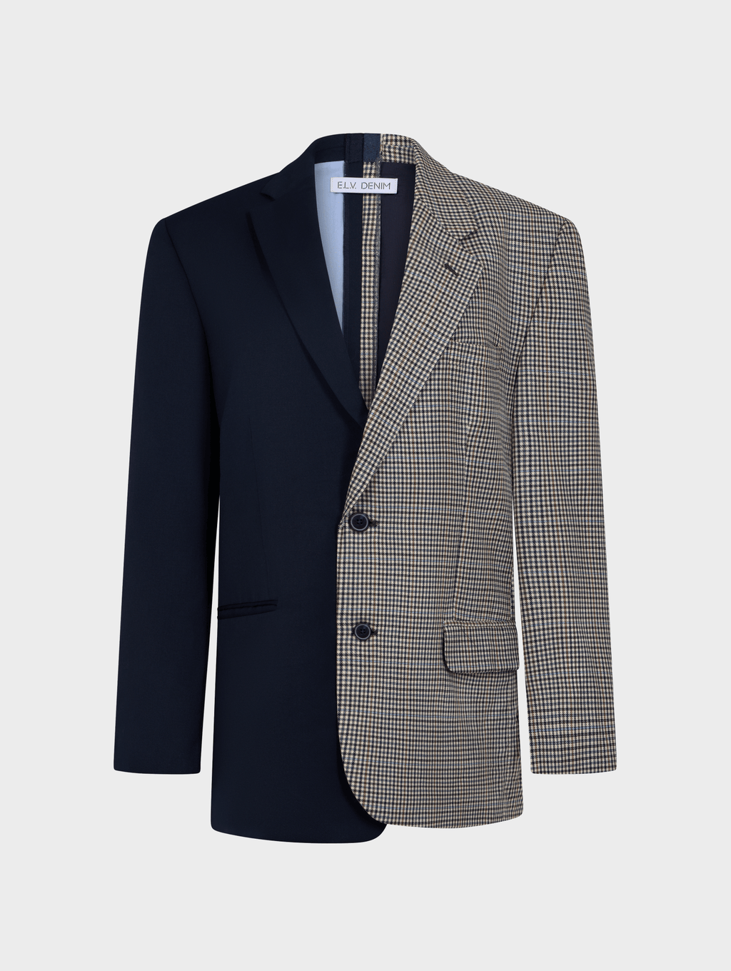 The Jamie Blazer Midnight Check Suiting - ELV Denim