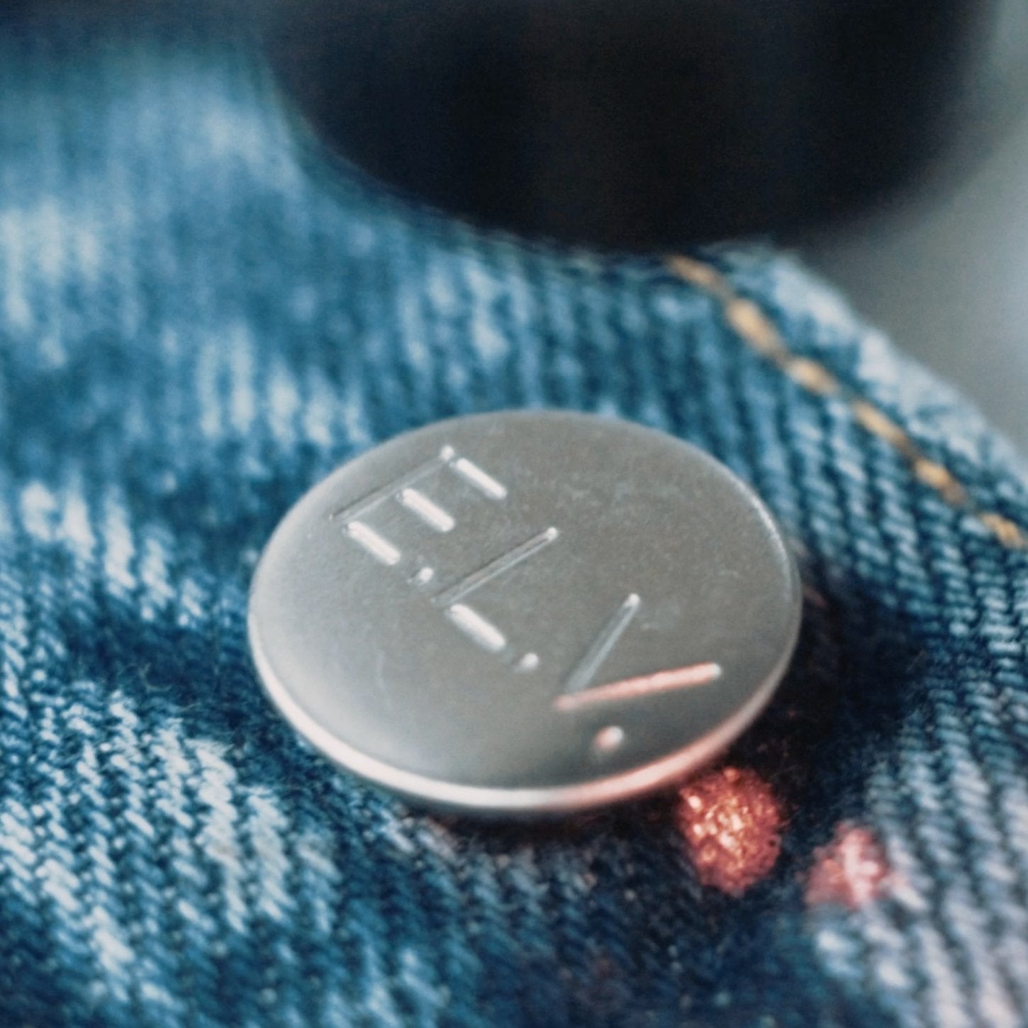 Black Dark Blue Contrast Boyfriend Jean - E.L.V. Denim