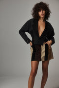 Corduroy Stripe Mini Skirt - E.L.V. Denim