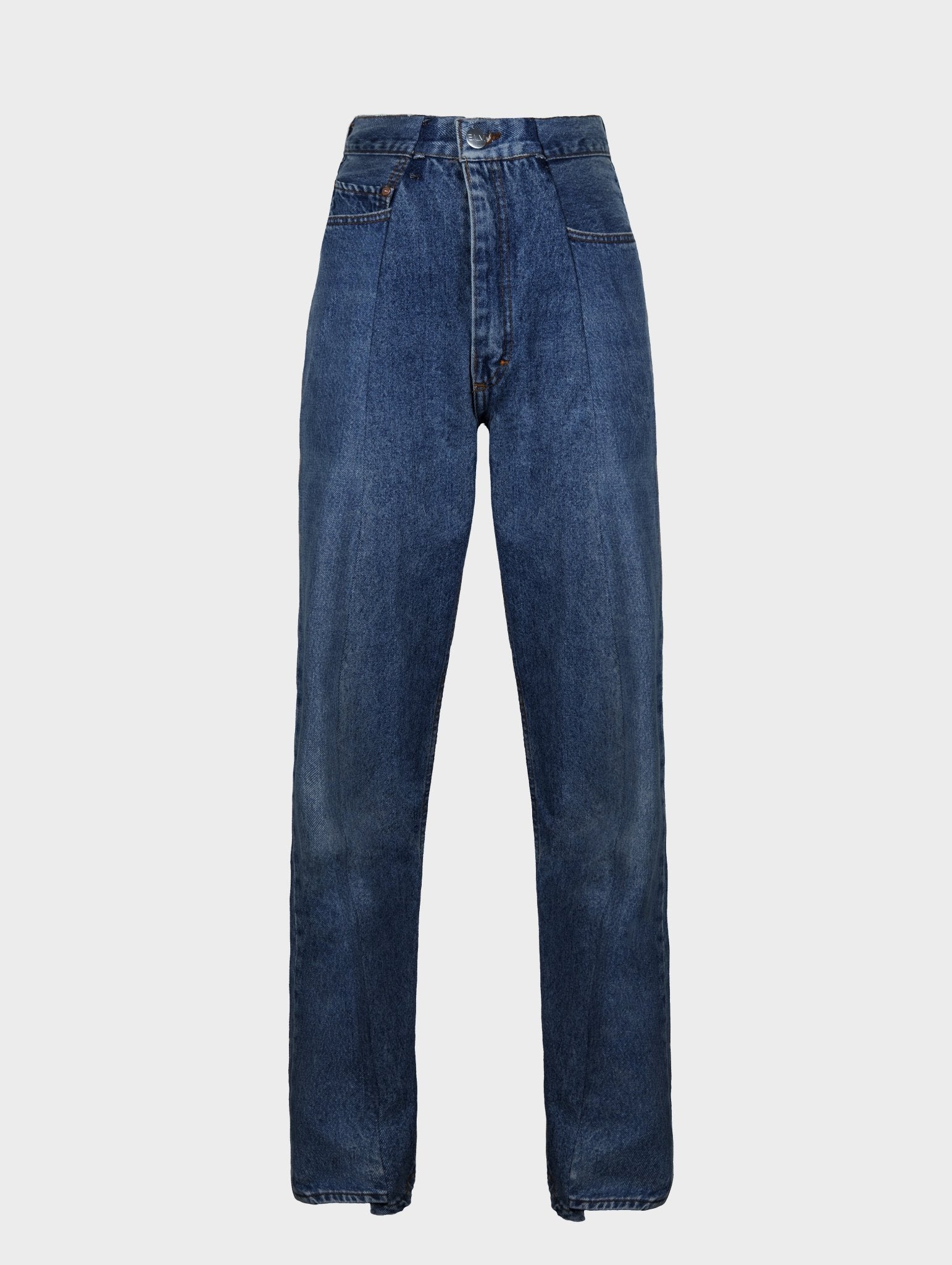 Dark Blue Match Boyfriend Jean - E.L.V. Denim
