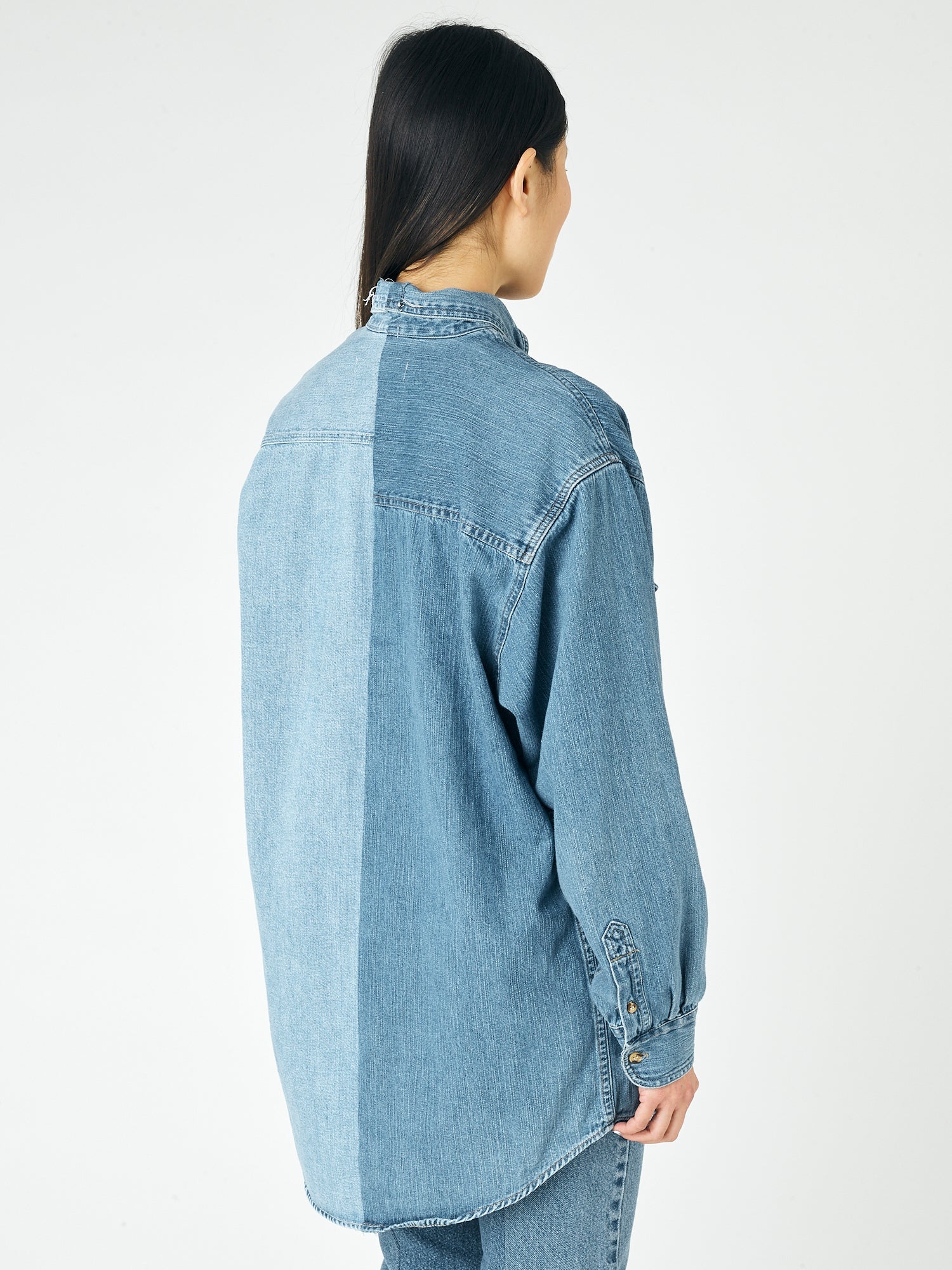 The Contrast Denim Shirt - E.L.V. Denim