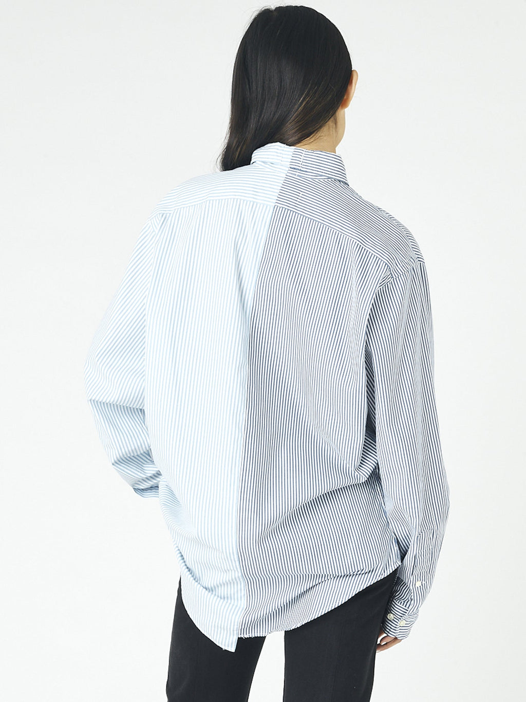 The Diana Cotton Blue Stripe Shirt - E.L.V. Denim